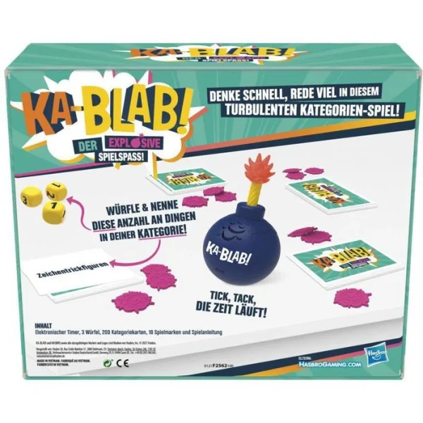 Hasbro Kartenspiel F2562 Ka-Blab!, Ab 10 Jahre, 2-6 Spieler 7