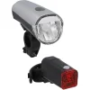 Fischer-MTS Fahrradbeleuchtung 85330, Front-/ Rücklicht Set, LED, 30 Lux, Batterie 20