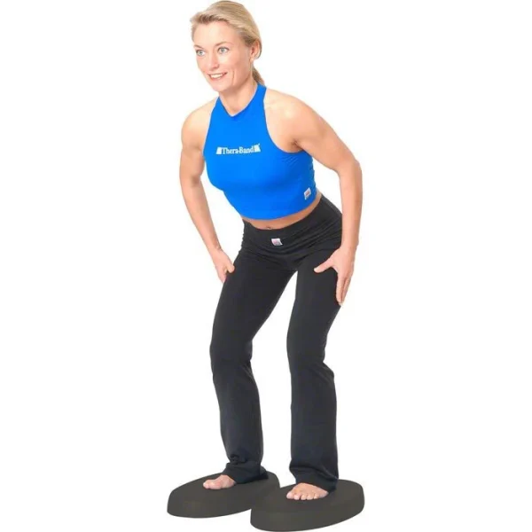 THERABAND Balance-Pad Stabilitätstrainer Schwer, 44 X 26 X 7 Cm, Schwarz 4