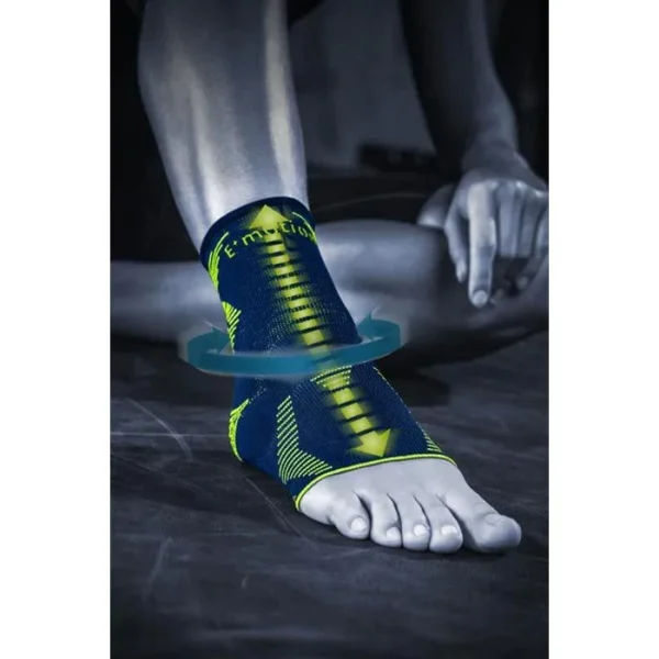 Medi Fußbandage Levamed E+motion, Sprunggelenk, Rechts & Links, Blau/grün, Größe V 7