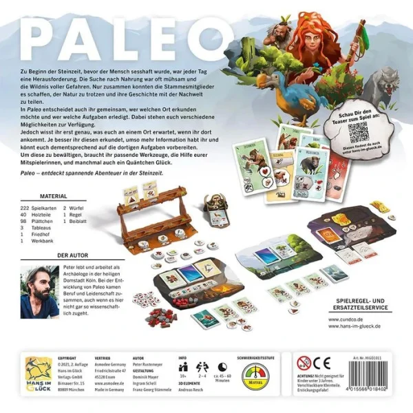 Asmodee Brettspiel HIGD1011 Paleo, Ab 10 Jahre, 2-4 Spieler 4