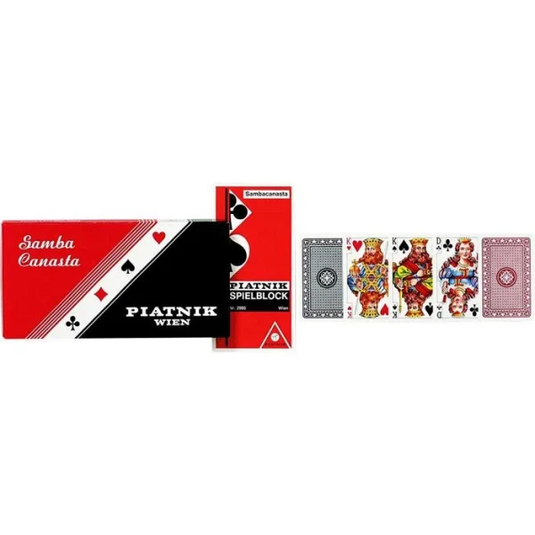 Piatnik Spielkarten 2697 Samba Canasta, 3×55 Karten, Papier, Französisches Bild 1