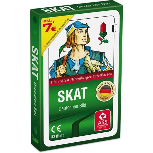 ASS Spielkarten Altenburger 22570204 Skat, 32 Karten, Papier, Deutsches Bild 1