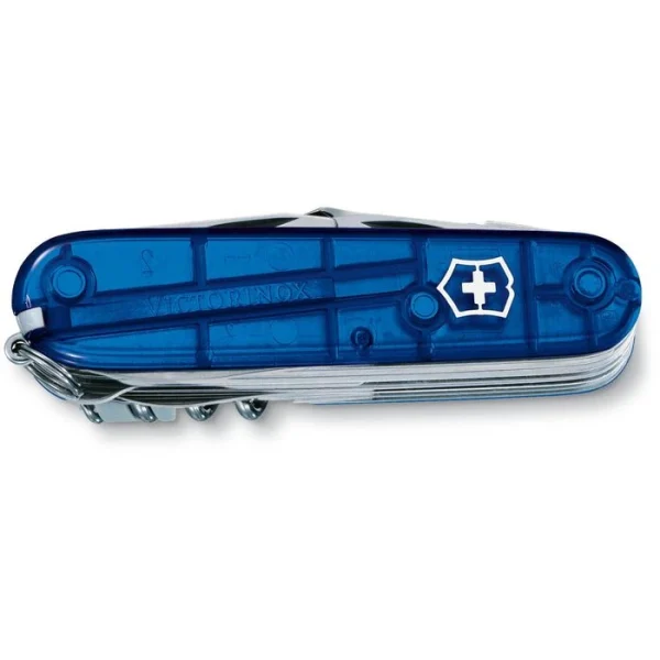 Victorinox Taschenmesser Swiss Champ 1.6795.T2, Blau Transparent, 33 Funktionen 3