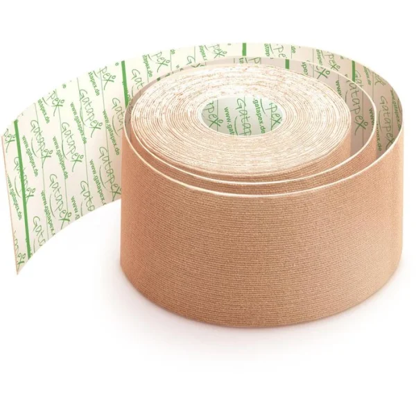Gatapex Kinesio-Tape Hautfarben, 5,5m X 5cm, Wasserfest, Elastisch 4