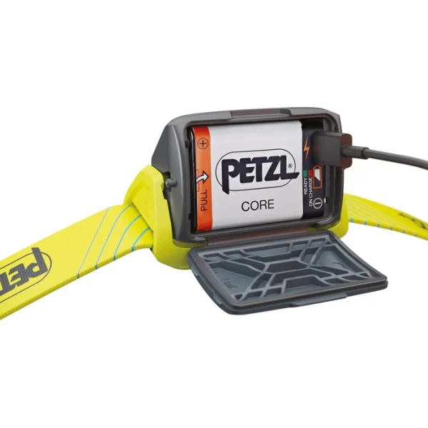 Petzl Stirnlampe Tikka Core LED, 450 Lumen, USB, Akku, Rotlicht, Gelb 6