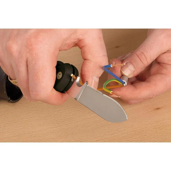 Wolfcraft Klappmesser 4122000, Klingenlänge 8,5cm, Kunststoff, Schwarz 4