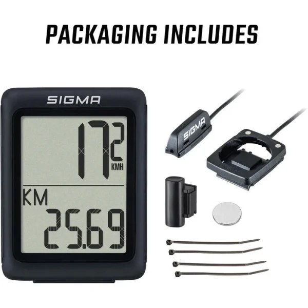 Sigma Fahrradcomputer BC 5.0 WR, 05210, Mit Kabel, Wasserdicht 5