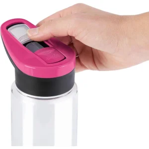 Emsa Trinkflasche Drink2Go Tritan Triangle N30310, 0,7 L, Kunststoff, Transparent / Pink 20