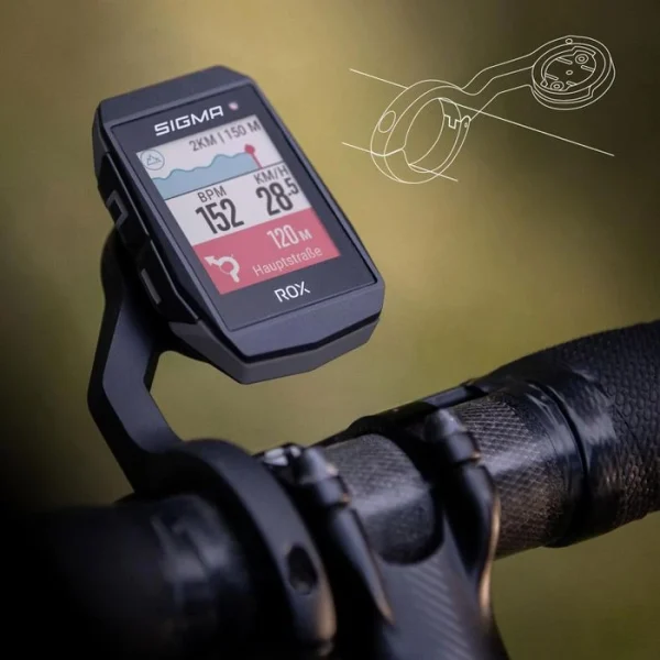 Sigma Fahrradcomputer ROX 11.1 Evo GPS, HR Set, Kabellos, Schwarz, Mit GPS, Wasserdicht 3