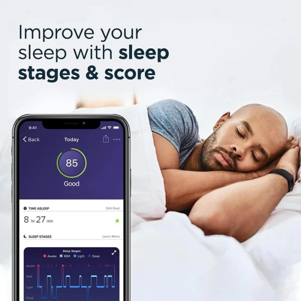 Fitbit Fitness-Tracker Charge 4 Stormblue, Pulsmessung, GPS, Bluetooth, OLED, Wasserdicht 6