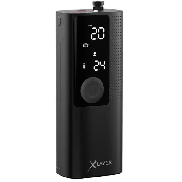 XLayer Luftpumpe 219008, Air Compressor, Akkupumpe, Mit Manometer 1
