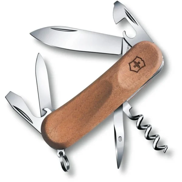 Victorinox Taschenmesser Evolution Wood 10, 2.3801.63, Holzgriff, Nussbaum, 11 Funktionen 1