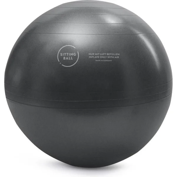 Sitting-Ball Sitzball FRANKIE, Lederoptik, Anthrazit 3