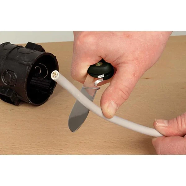 Wolfcraft Klappmesser 4122000, Klingenlänge 8,5cm, Kunststoff, Schwarz 3