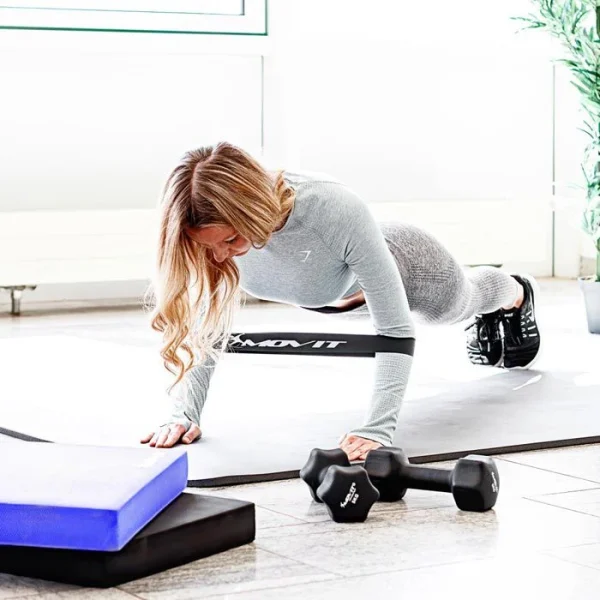 Balance-Pad MOVIT 50 X 40 X 6cm, Inkl. Gymnastikband, Blau 4