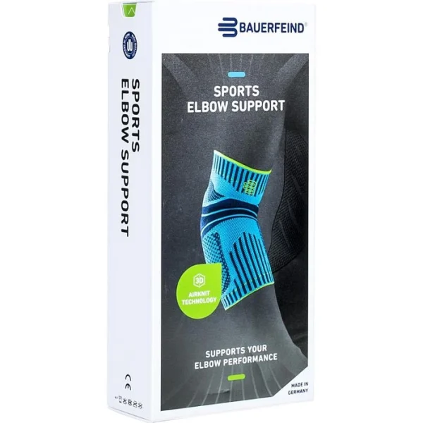 Bauerfeind Ellenbogenbandage Sports Elbow Support, Für Links & Rechts, Blau, Größe M 7