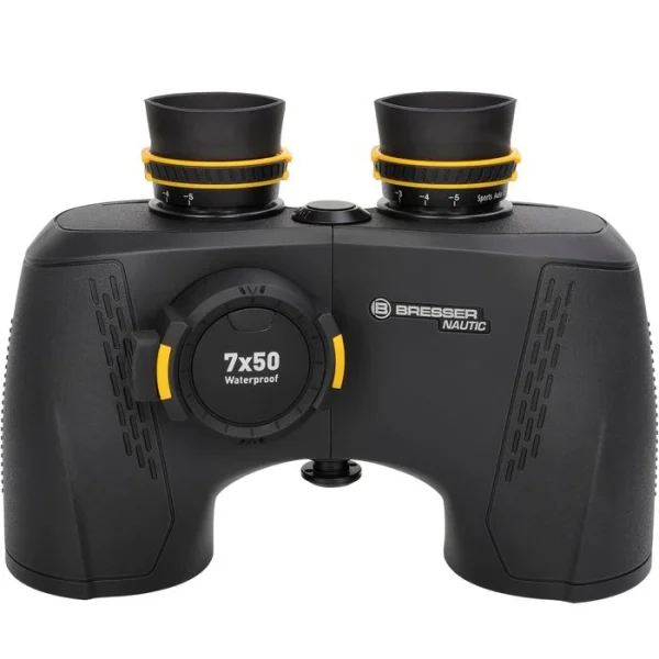 Bresser Fernglas Nautic 7×50 Gen. II, 7-fache Vergrößerung, Mit Kompass, Wasserdicht 3