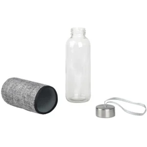Böttcher-AG Trinkflasche Mit Hülle, 0,45 L, Glas, Transparent 8