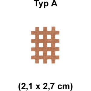 AcuTop Gittertape Typ A, Hautfarben, 2,7 X 2,1cm, 180 Strips 10