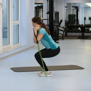 Togu Fitnessband Theragym Pro Set, 1,4m, Starker Widerstand, Grün, Mit Festen Griffen 13