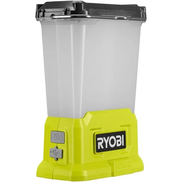 Ryobi Campinglampe RLL18-0 One+ LED, 850 Lm, 18V Akku, Dimmbar, Powerbank 6