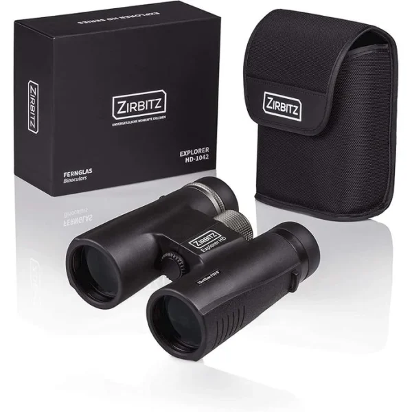 ZIRBITZ Fernglas Explorer HD-1042 10x42mm, 10-fache Vergrößerung, Wasserdicht 7