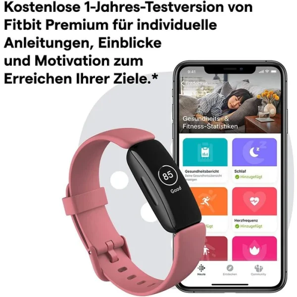 Fitbit Fitness-Tracker Inspire 2 Wüstenrot, Pulsmessung, OLED, Wasserdicht 6
