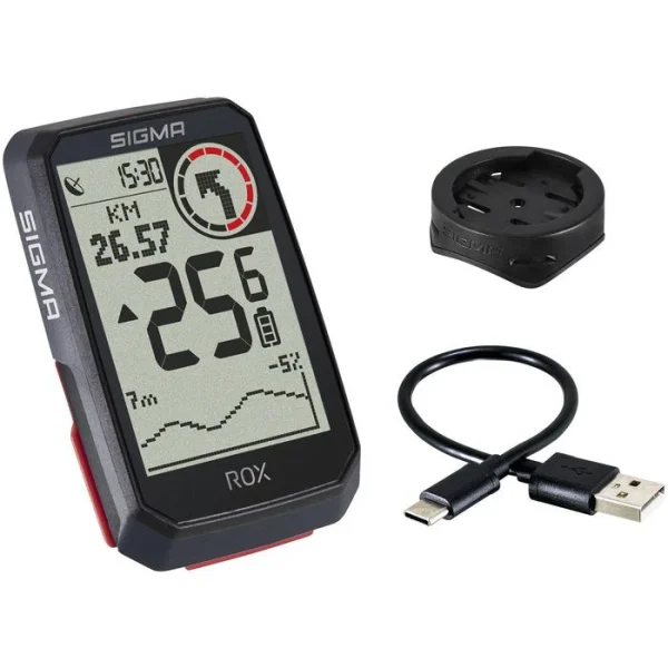 Sigma Fahrradcomputer ROX 4.0 GPS, 01060, Kabellos, Schwarz, Mit GPS, Wasserdicht 1