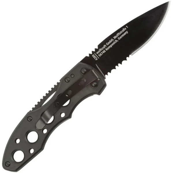 Wolfcraft Klappmesser 4289000, Klingenlänge 7,5cm, Aluminium, Schwarz 9