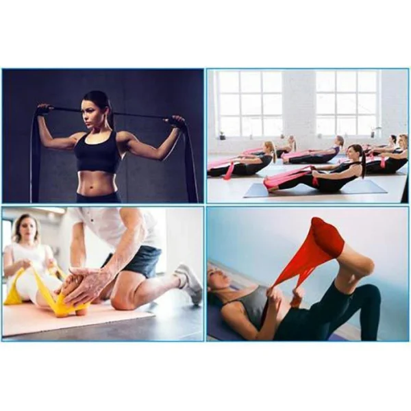 ActiveVikings Fitnessband Flatbands 6m, Leichter Widerstand, Gelb 5