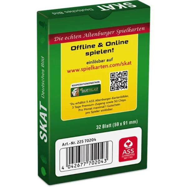 ASS Spielkarten Altenburger 22570204 Skat, 32 Karten, Papier, Deutsches Bild 4