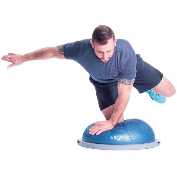 Bosu Balance-Ball NexGen Pro Balance Trainer, Beidseitig Nutzbar, Mit Luftpumpe, Blau, Ø 65cm 5