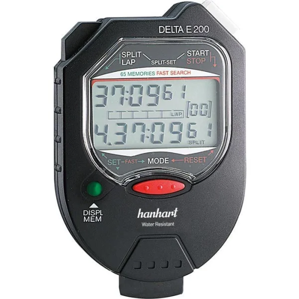 Hanhart Stoppuhr Delta E 200, 65 Speicher, Für Sport, Industrie Und Labor, Wasserdicht 1
