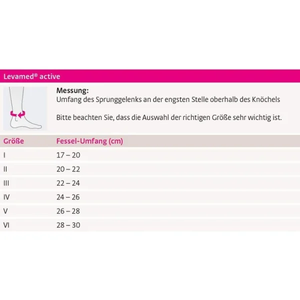 Medi Fußbandage Levamed Active, Sprunggelenk, Für Rechts, Silber, Größe VI 9