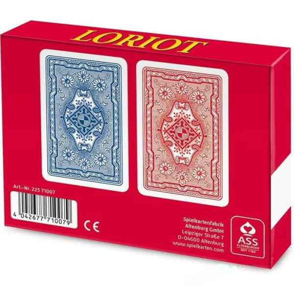 ASS Spielkarten Altenburger 71007 Loriot Rommé, 2 X 55 Karten, Papier, Loriot-Zeichnungen 6
