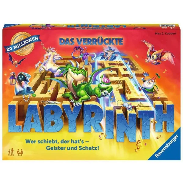Ravensburger Brettspiel Das Verrückte Labyrinth, Ab 7 Jahre, 2-4 Spieler 1