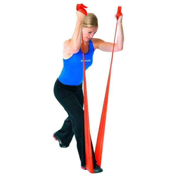 THERABAND Fitnessband Übungsband Set 1,5m, Leicht, Medium, Stark, 3 Stück 4