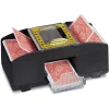 Kartenmischmaschine Relaxdays Elektrisch, Kartenformat 6,5 X 9 Cm, Für 2 Decks 8