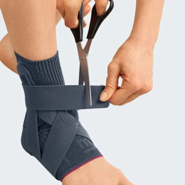 Medi Fußbandage Levamed Active, Sprunggelenk, Für Rechts, Silber, Größe VI 6