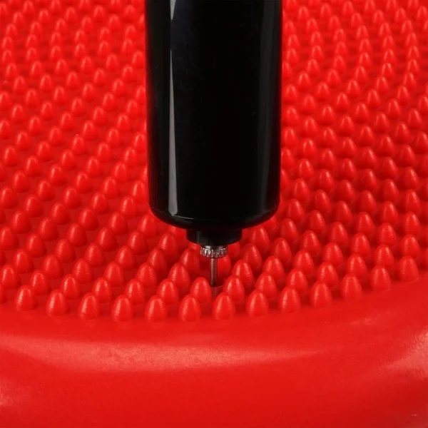 Balancekissen Relaxdays Ø 33cm, Rot, Orthopädisches Ballsitzkissen 4