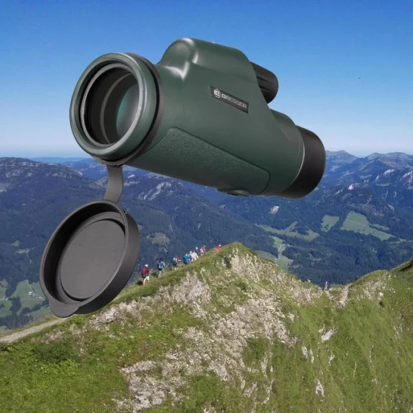 Bresser Fernglas Topas Monokular 10x42mm, 10-fache Vergrößerung, Kompakt, Wasserdicht 7