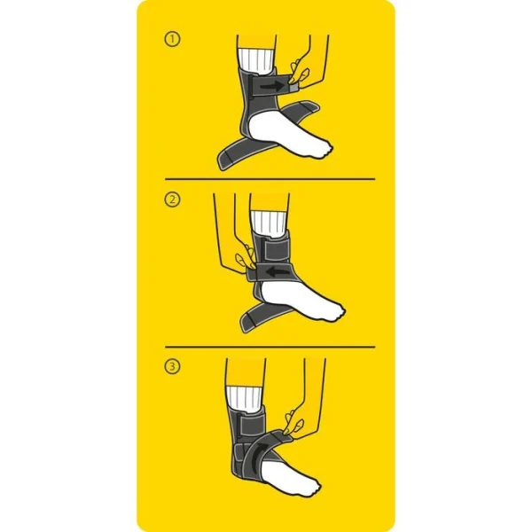 3M FUTURO Fußbandage Sport, 46645, Sprunggelenk, Rechts&links, Schwarz, Einheitsgröße 7