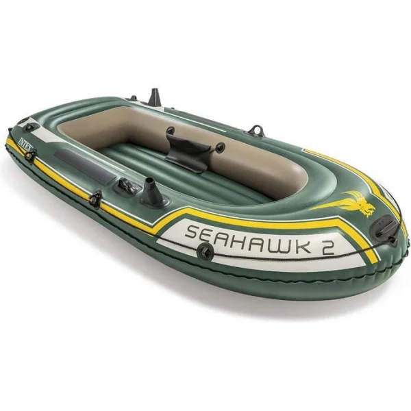 Intex Schlauchboot Seahawk 2 Set, 68347NP, Bis 2 Personen, Mit Luftpumpe Und 2 Paddeln 4