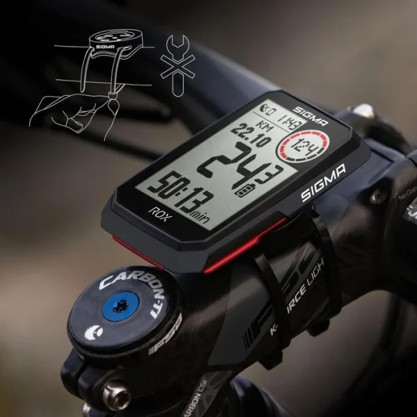Sigma Fahrradcomputer ROX 4.0 GPS, 01060, Kabellos, Schwarz, Mit GPS, Wasserdicht 3