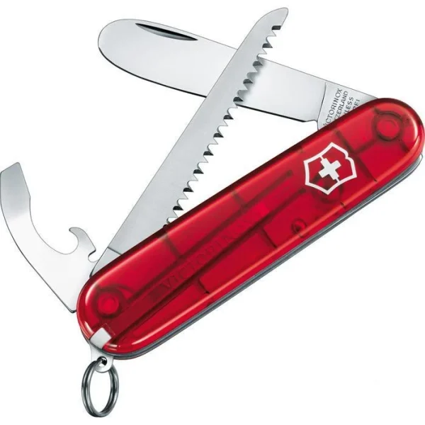Victorinox Taschenmesser My First H, 0.2373.T, Für Kinder, Rot Transparent, 9 Funktionen 1