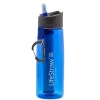 LifeStraw Trinkflasche Go Blue, 0,65 L, Kunststoff, Blau, Mit Wasserfilter 26