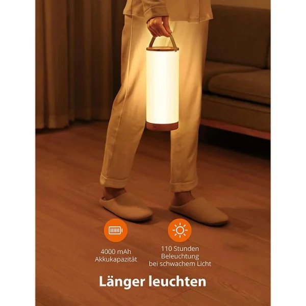 TaoTronics Campinglampe TT-DL23 Pro LED, 300 Lumen, Dimmbar, RGB, Spritzwassergeschützt 5