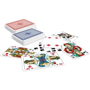 ASS Spielkarten Altenburger 22570064 Set Romme, 2×55 Karten, Papier, Französ. Bild, Kunstlederetui 9