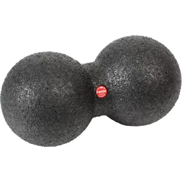 BLACKROLL Massageball Duoball 12, Faszien-Duoball, Schaumstoff, 12cm Ø, Schwarz 1
